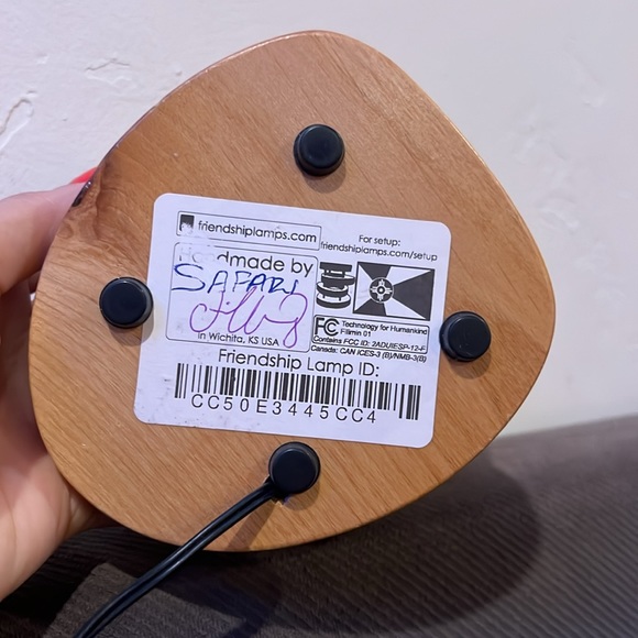 Friendship Lamp Mid-Century Knotty Alder Wood Design Handmade in USA - Picture 2 of 2